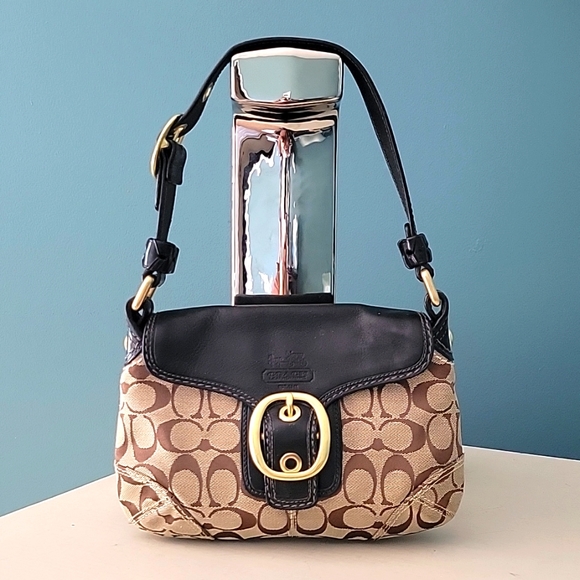 Coach Handbags - Authentic COACH Bleeker Signature Flap Hobo Shoulder Bag Purse 11441